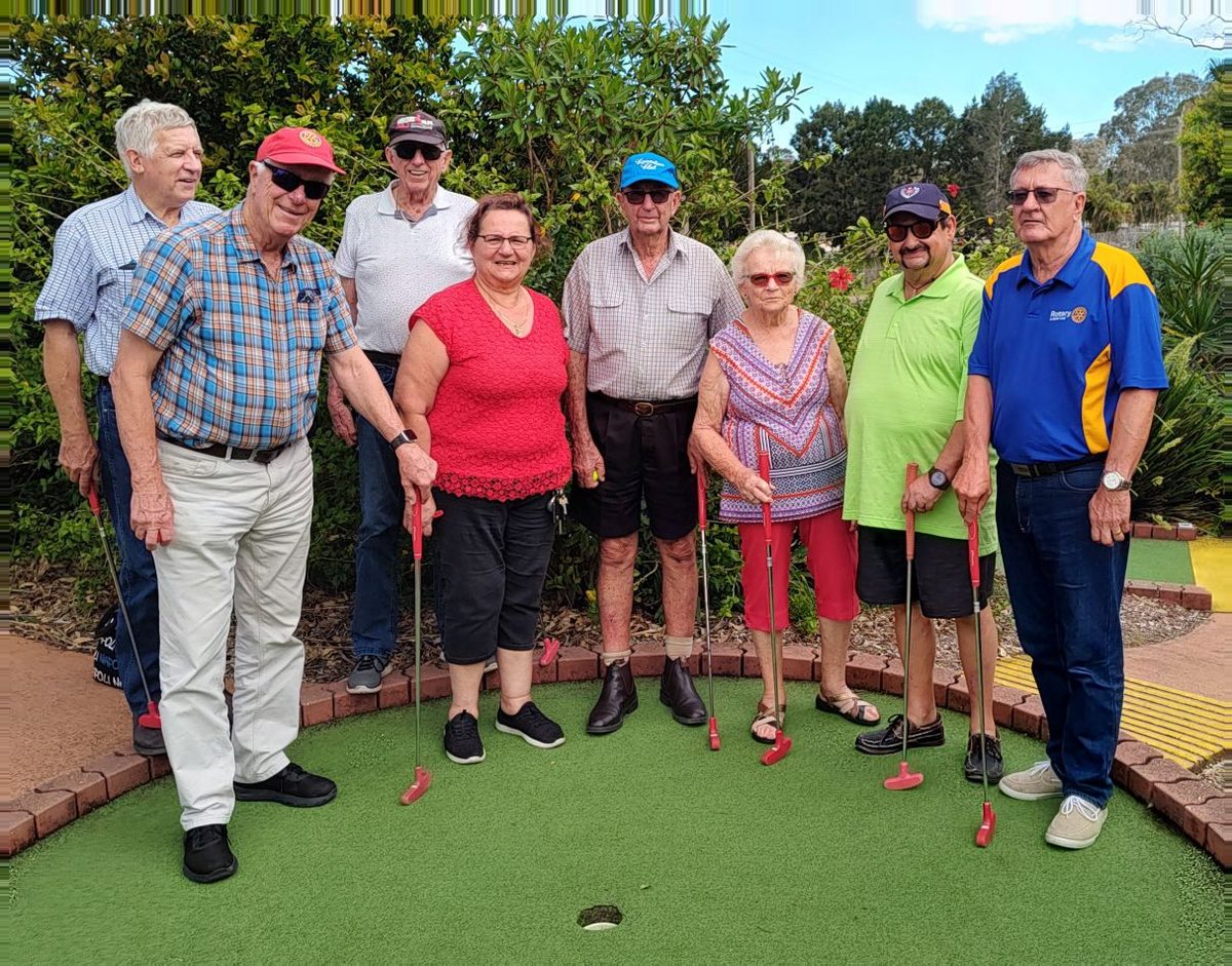 Club members together at a fundraising event