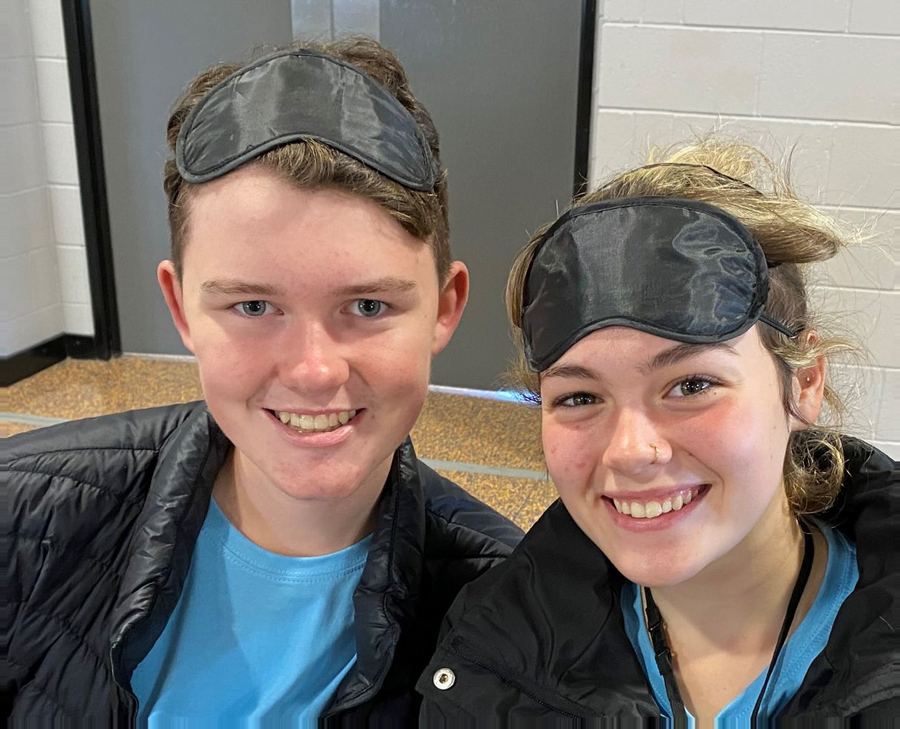 Young participants taking part in a Rotary youth leadership activity